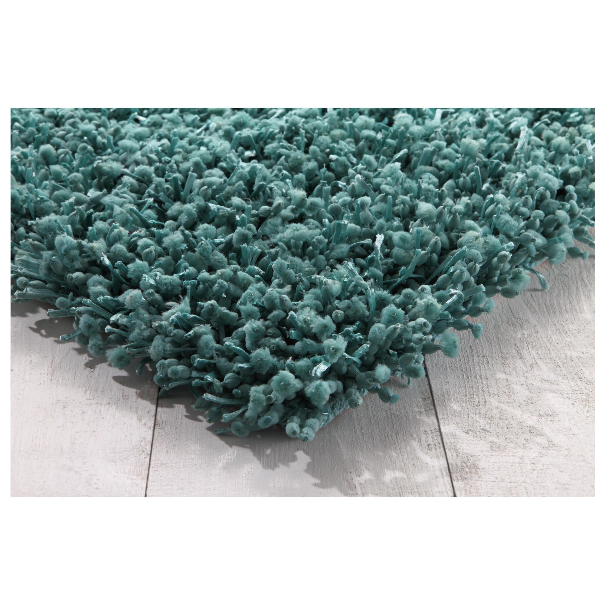 Tesco orbit shaggy rug teal 120x170cm