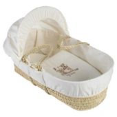Clair de lune Toy Box Moses Basket, Cream