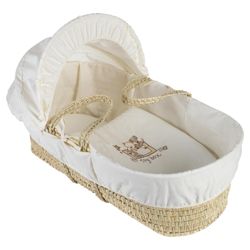 Clair de lune Toy Box Moses Basket, Cream