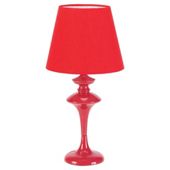 Tesco Lighting Funky Spindle Table Lamp, Red