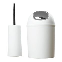 Tesco White Toilet Brush And Bin - Pre Bundle