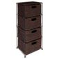 Dyed Banana Leaf Large 4 Drawer Tower
