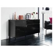 Urban 3 Drawer 3 Door Sideboard Black