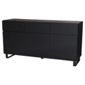 Urban 3 Drawer 3 Door Sideboard Black