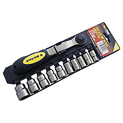 Am-tech 11pc 3/8 Drive Black Nickel Socket Set Am-tech 11pc 3/8 Drive Black Nickel Socket Set