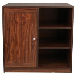 Fraser Modular 1 Door Cupboard With Shelving, Walnut Effect
