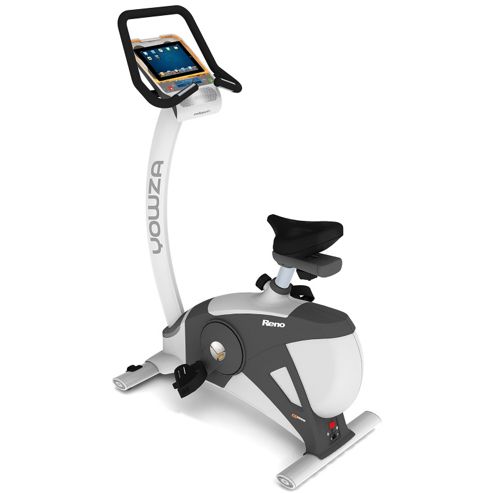 Image of Yowza Reno Luxx Upright Exercise Bike With Wireless Scale