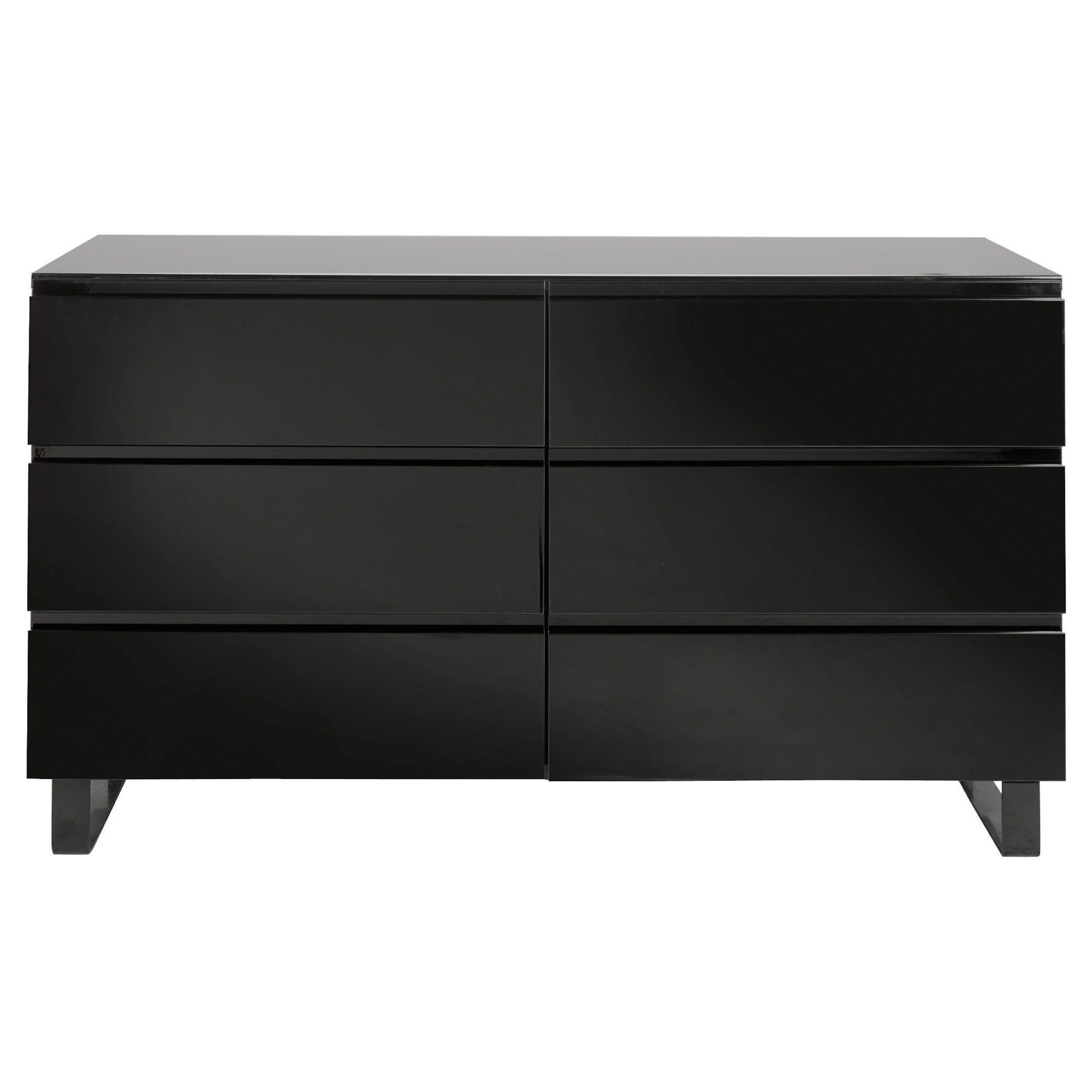 Urban 6 Drawer Chest, Black at Tesco Direct