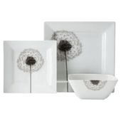 Tesco Dandelion 12 Piece, 4 Person Dinner Set - White