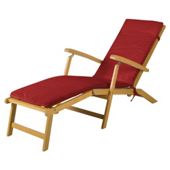 Hardwood Steamer FSC, Burgundy Cushion