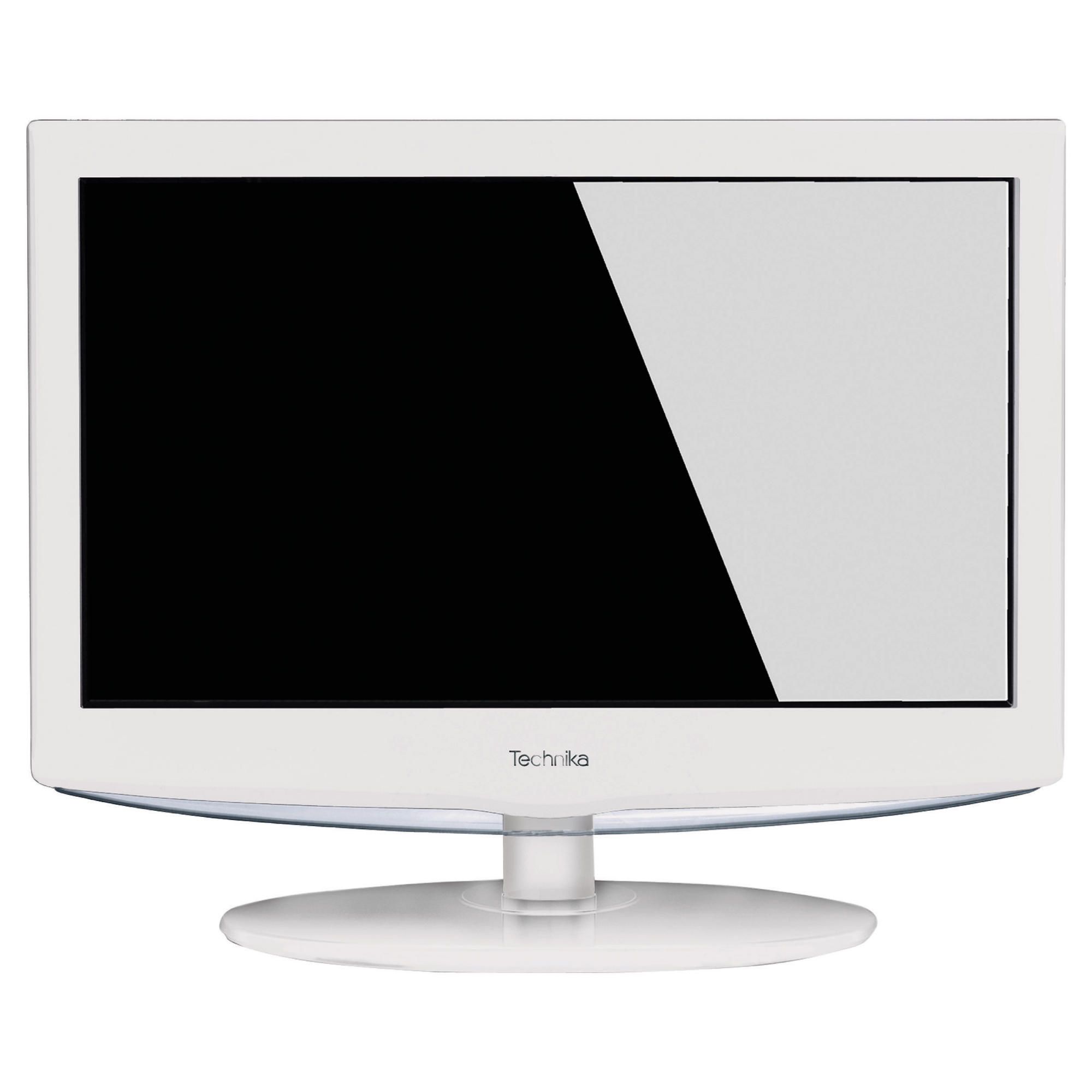 Technika 19-228 18.5 inch Widescreen HD Ready LCD TV DVD Combi with Freeview & USB Player. White 