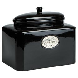 Tesco Country Kitchen Bread Canister, Black