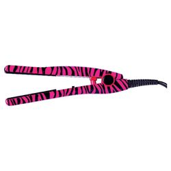 Ionika Hot Pink Zebra Print Mini Straightener