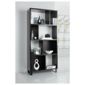Urban 4 Shelf Bookcase Black