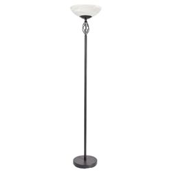 Tesco Lighting Twisted Floor Lamp Matt Black