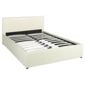 Hanson Double Faux Leather Ottoman Storage Bed Frame, Cream