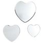 Set Of 3 Heart Mirrors