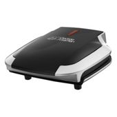 George Foreman Compact Silver/Black Grill