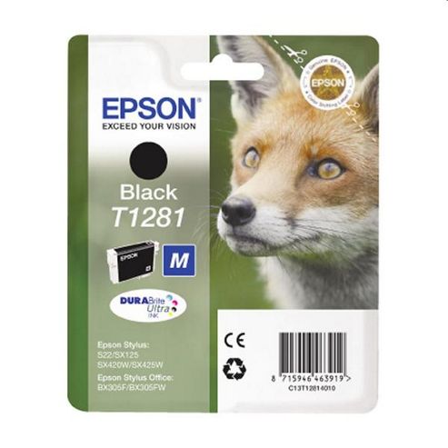 Image of Epson Singlepack Black T1281 Durabrite Ultra Ink