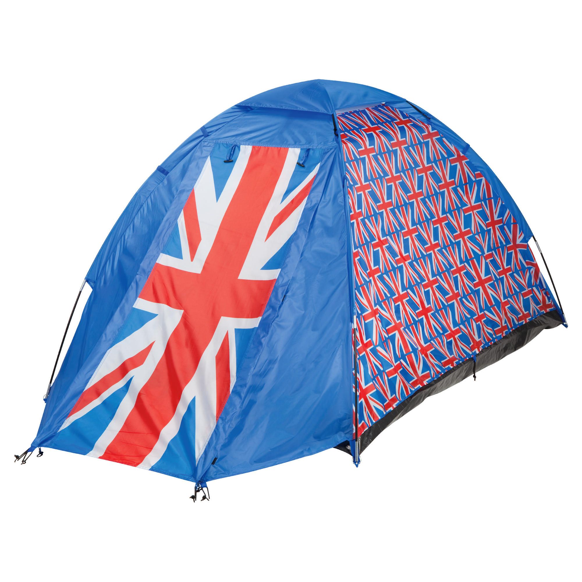 Tesco 2 Person Dome Tent Union Flag