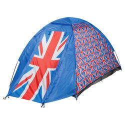 Tesco 2-Man Dome Tent, Union Flag