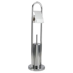 Freestanding Toilet Roll Holder And Toilet Brush