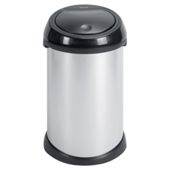 Brabantia 50L Brilliant Steel Touch Bin with Plastic Lid