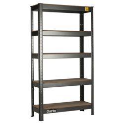 Clarke CSR5150B boltless shelving unit 150Kg, black