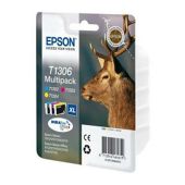 Epson T1306 Printer Ink Cartridge - Tri-colour Multipack (Contains T1302, T1303, T1304 cartridges)