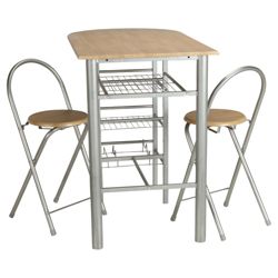 Izzie 2 Seat Breakfast Bar, Oak Effect