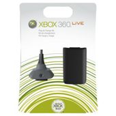 Xbox 360 Play & Charge Kit - Official Microsoft (Black)