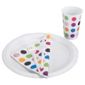 Tesco Spot 20 Person Disposable Tableware Set
