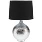 Tesco Lighting Punched Metal Table Lamp Chrome