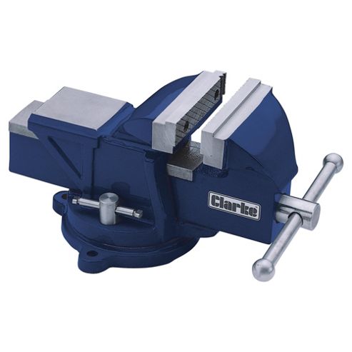 Image of Clarke Cvr100b 100mm Blue Vice With Swivel Base