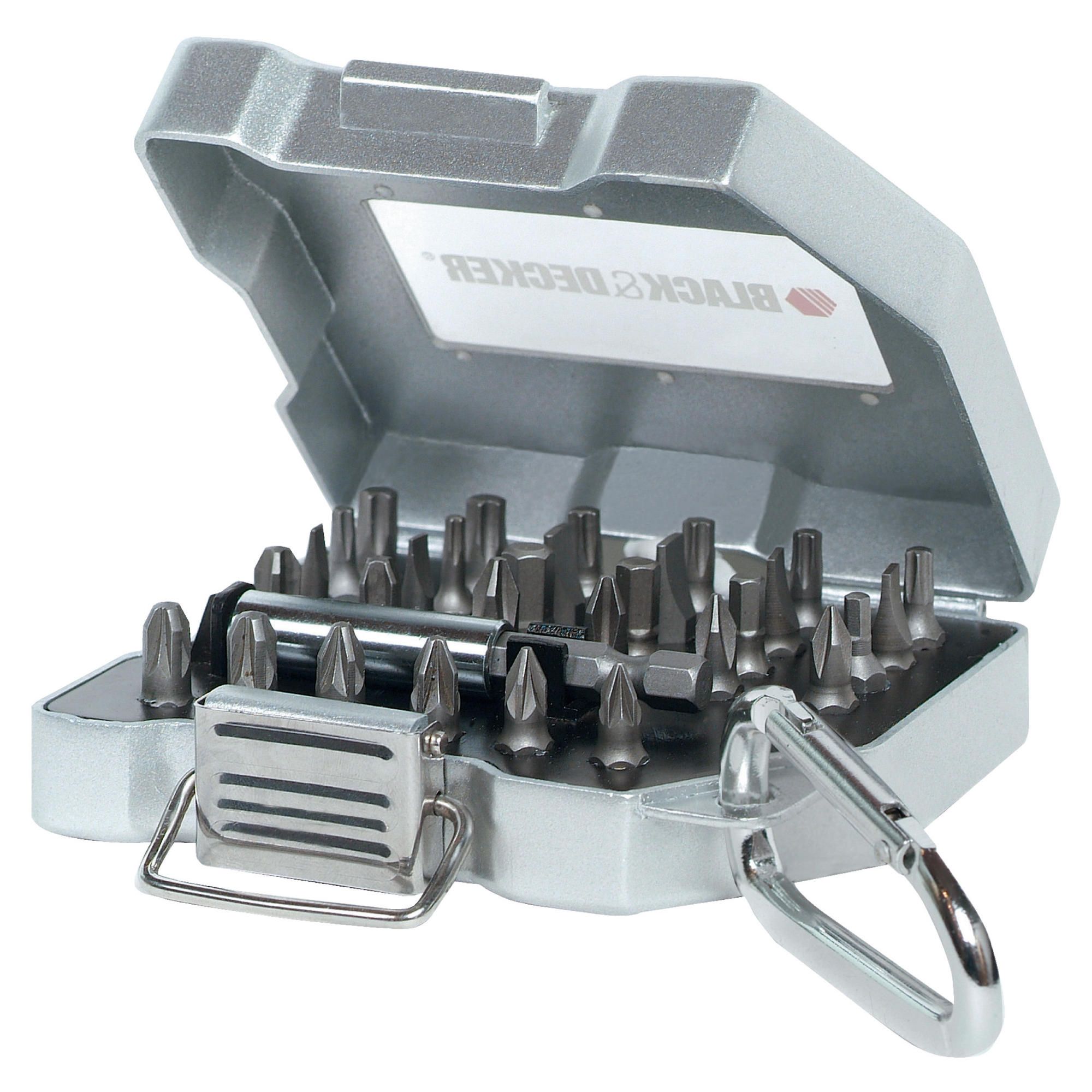 Black & Decker 30Pc Screwdriver Bit Set & Belt Clip A7176-XJ