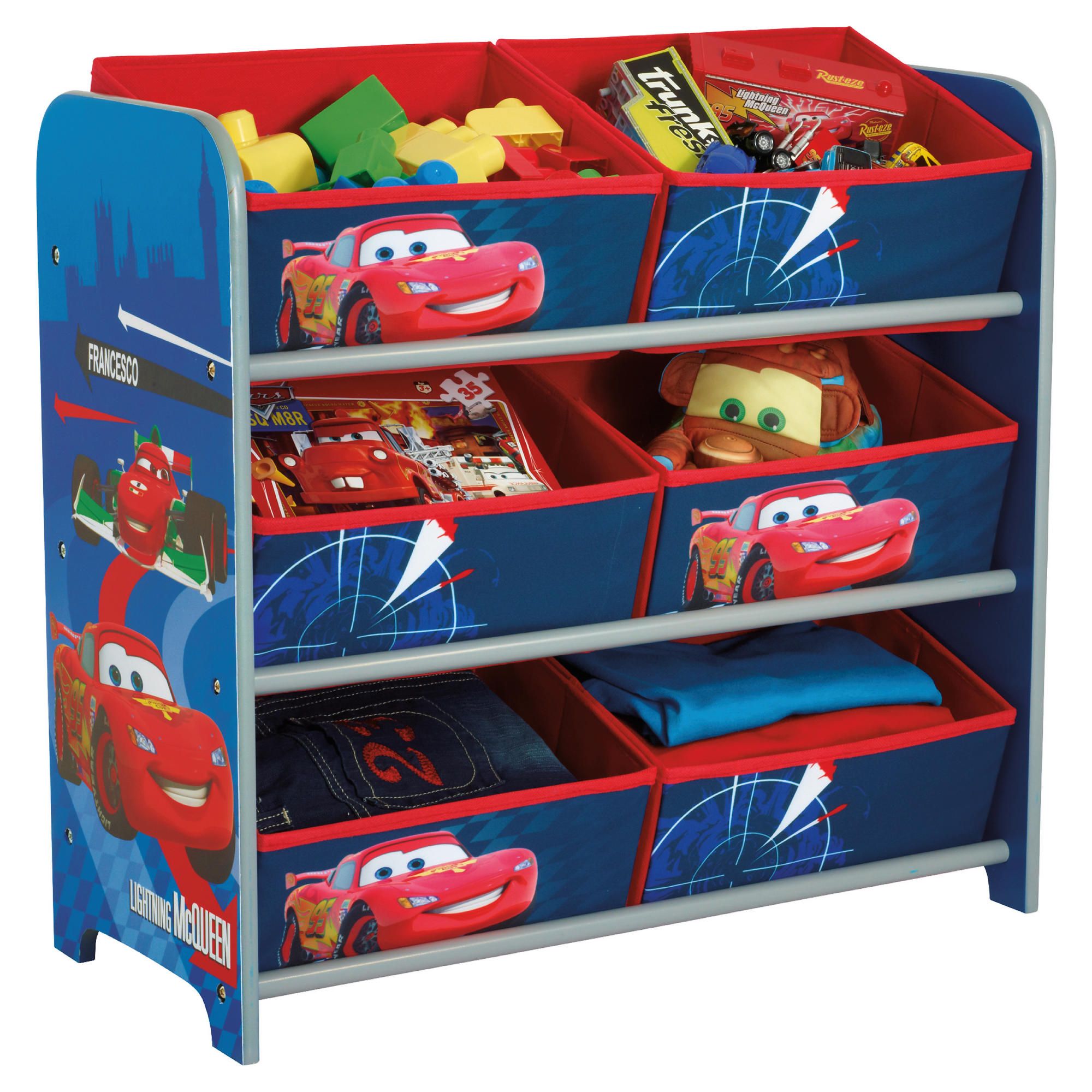 Cars 2, 6 Bin Storage