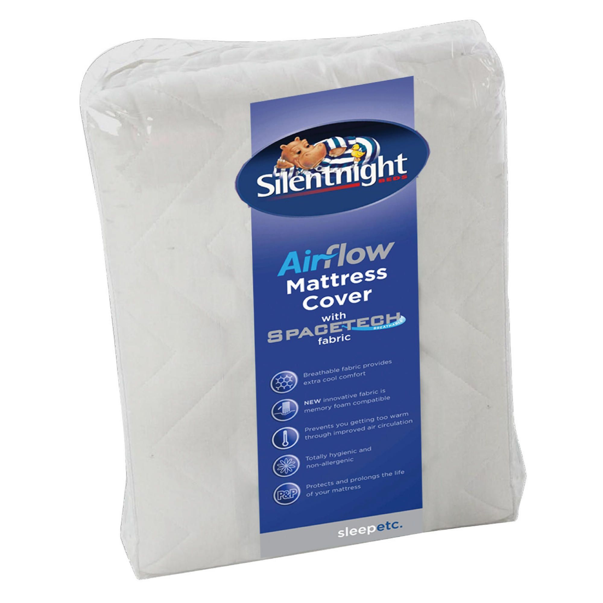Silentnight Spacetech Airflow Mattress Cover, Double