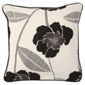 Tesco Set of 2 Printed Poppy Cushion Covers, Black