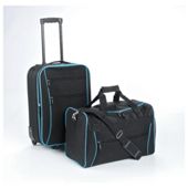 Tesco 2-Wheel Suitcase & Holdall Hand Luggage Set