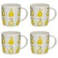 Tesco Retro Fruit Set of 4 Mugs, Pear