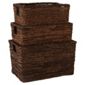 Dyed Banana Leaf Storage Basket Set Of 3