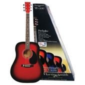 Martin Smith Acoustic Guitar Pack - Red