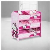 Hello Kitty 6 Bin Storage