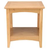 Stockholm Side Table With Shelf, Oak