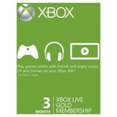 Xbox Live - 3 Month Gold Card