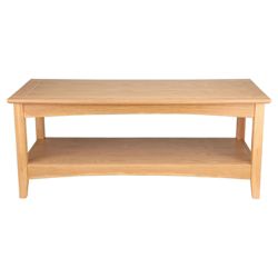 Stockholm Coffee Table With Shelf, Oak