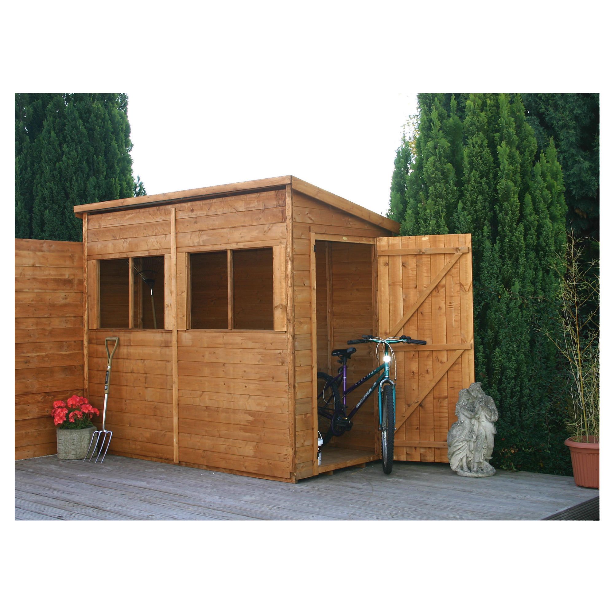 8x4 Pent Greenhouse Unit with installation