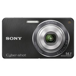 Sony DSCW350B Cyber-shot Digital Camera - Black (14.1 MP, 4x Optical Zoom) 2.7 inch LCD