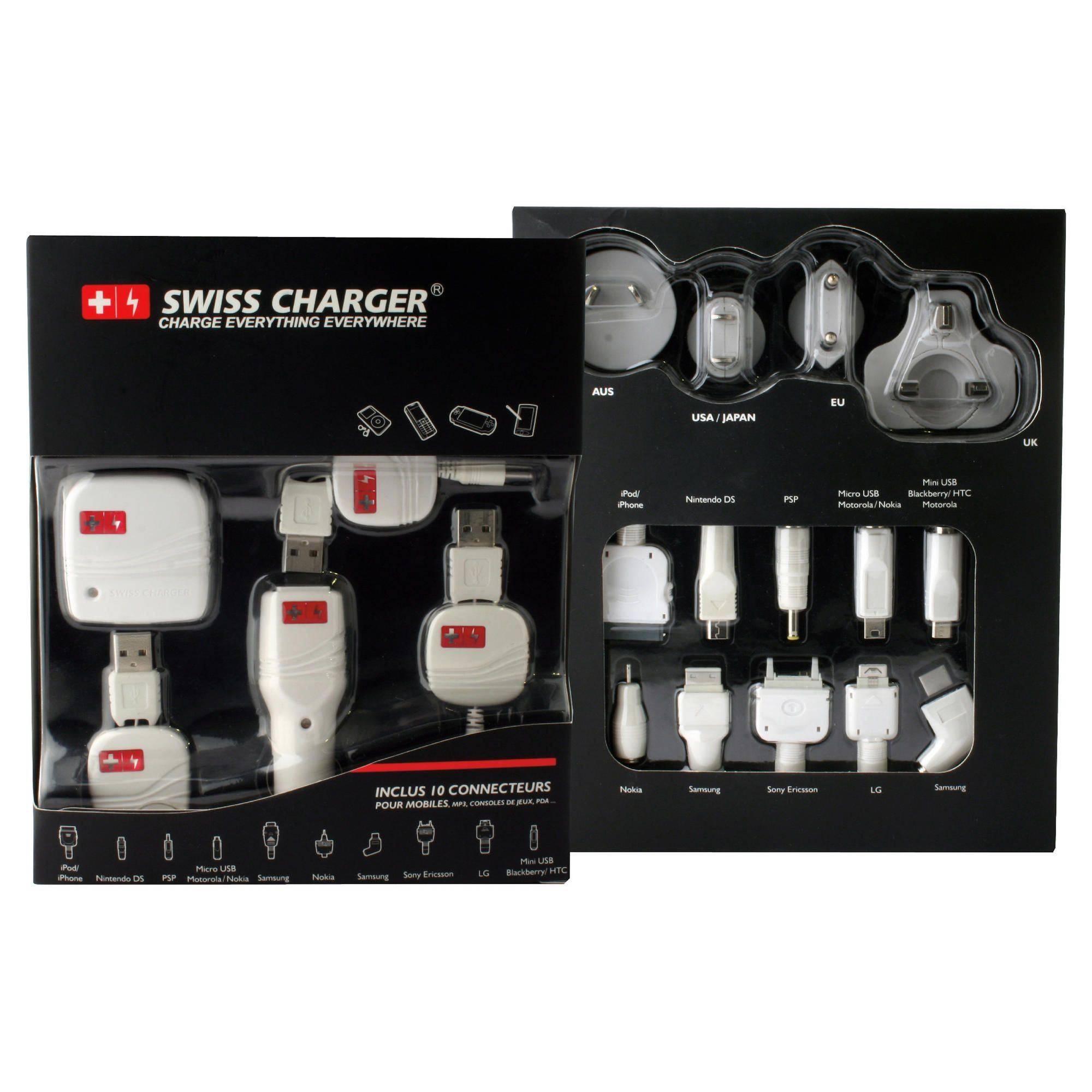 Swiss Hitech multi-colour universal battery charger