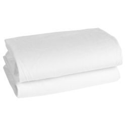 Tesco Loves Baby Fitted Jersey Sheet Moses/Pram 2 Pack, White